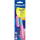 Pelikan Twist P457, Lila, Kartuschenfüllsystem, Edelstahl, Medium, Beidhändig, Deutschland