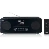 Lenco DIR-261BK - Internetradio mit DAB+ und FM-Radio, CD/MP3-Player, Bluetooth, 2 x 10 Watt RMS, 2,8" Farbdisplay, schwarz