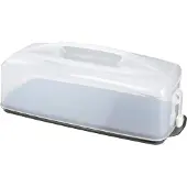 Xavax Kuchentransportbox "Kuchentransportbox, eckig", transparent, B:36cm H:9cm, Lebensmittelaufbewahrungsbehälter, Kuchentransportbox, Kuchenbehälter