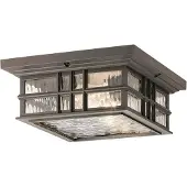 Elstead Lighting Elstead Beacon Square Außen-Deckenleuchte E27 2-fach Ältere Bronze IP44 Anti-Meerwasser