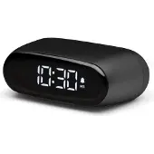 Lexon LR154N Mini Reisewecker Minut Schwarz