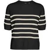 Vero Moda Pullover Saba 10306829 Schwarz Regular Fit