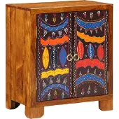 vidaXL Sideboard Mehrfarbig 50x35x60 cm Massivholz Akazie