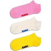 Happy socks Socken 3er-Pack Solid Low Socks Unisex Multi Pink-Schuhgröße 36 - 40