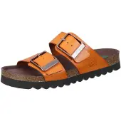 Brinkmann Bonillo Pantoletten Hochwertiges Material, Verstellbare Riemen mit großen Schnallen, Gepolstertes Naturform-Fußbett orange 40 EU