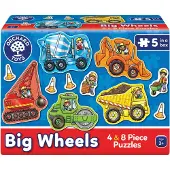Orchard Toys Puzzle Große Fahrzeuge 5-in-1