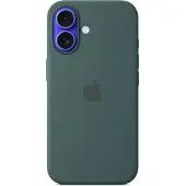 Apple Original iPhone 16 Hülle - Silikon - Backcover/Soft Case - Grün