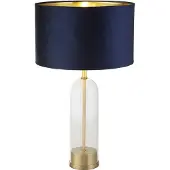 Searchlight Tischlampe Oxford mit dunkelblauer Kapuze