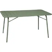 Sweeek - Klappbarer Gartentisch aus Stahl für 6 Personen - Grün