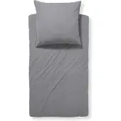 Damai Bettwäsche Groove Grey Flanell-135 x 200 cm