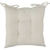 Atmosphera Clem - Dekoratives Kissen 38x38x5cm aus Polyester in Beige