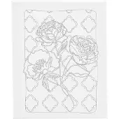 Creativ Company Malleinwand mit Druck, Rosen, D: 1,6 cm, Größe 24x30 cm, 360 g, 1 Stück