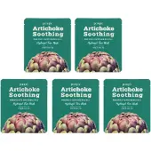 Petitfee Artischocke Beruhigende Hydrogel-Gesichtsmaske, 5 Bl tter, je 32 g