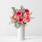 Pflanzen-Kölle Rosa Schnittblumen-Mix mit Gerbera & Eukalyptus