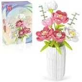 Mould King Mold King 10059 Pfingstrose Künstliche Blumen Bausteine Set