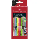 Faber-Castell Buntstifte - Grip - 12 st. - Pastel/Neon/Metall - - One Size - Buntstiftsets