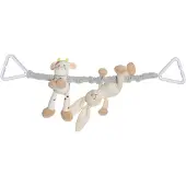 Teddykompaniet - Stroller chain - Rabbit and cow (TK2934)