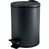 Spirella Treteimer Cannes - schwarz - 5 Liter - Metall - 20x27 cm - soft-close