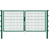 Alberts Zaundoppeltür "Flexo" 300 cm Breite (150cm + 150cm), in versch. Höhen