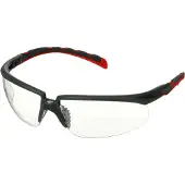 3M S2001SGAF-RED, Schutzbrille, Montagearbeit, Bau-/Renovierungsarbeiten, Staub-Arbeit, Schleifarbeiten, Beide Geschlechter, Grau, Rot, Transparent, Kunststoff