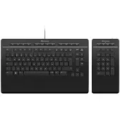 3DConnexion Tastatur Keyboard Pro with Numpad Schwarz Qwerty Spanisch
