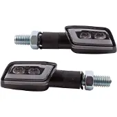 Highsider Formular-TS LED Blinker, paar getöntes Glas, Paar, Schwarz