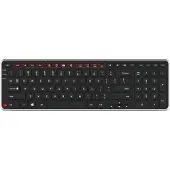 Contour Design Design Balance Keyboard Wireless - DE Layout, Volle Größe (100%), Kabellos, RF kabellos + USB, Scherenschalter, QWERTZ, Schwarz
