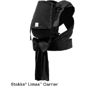 Stokke Limas Carrier Plus, Schwarz – Version 2023 (OCS) – Babytrage mit Halbschnalle – Drei Tragevarianten – Geeignet für Babys ab 1 Monat/4 kg bis 18 kg