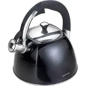 Klausberg Wasserkocher 2,2L KB-7410 Schwarz Edelstahl mit abnehmbarem Ausguss und wärmeschutzendem Griff