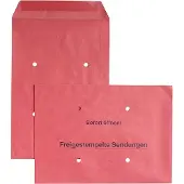 Eurokuvert Versandtaschen Freistempler, rot, 250 Stück