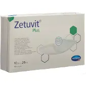 Zetuvit Plus extrastarke Saugkompr.steril 10x20 cm 10 St Kompressen