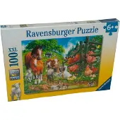 Ravensburger 100 Teile Kinder Puzzle XXL Versammlung der Tiere 10689