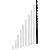 Adam hall Rackschiene schwarz 20 HE