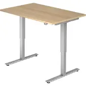 Hjh OFFICE PRO XMST 12 S - 120 x 80 Eiche elektrisch höhenverstellbar