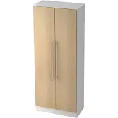Hjh OFFICE PRO SIGNA G 7100 RE - 5 OH Weiß/Eiche Schrank Relinggriff Kunststoff