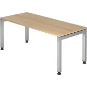 Hjh OFFICE PRO JAVA 19 S - 180 x 80 Eiche höhenverstellbar