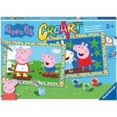 Ravensburger Malen nach Zahlen Peppa Pig - CreArt Junior Set für Kinder