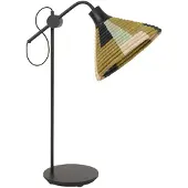 Forestier Parrot Tischleuchte Green - , Parrot, Schwarz, für Wohnzimmer, Metall, Design