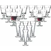 La Rochère France Gläser-Set "Wein- und Sektgläser Biene Abeille 18er Set transparent" Spülmaschinengeeignet