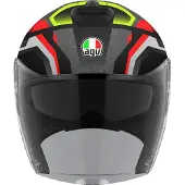 AGV Irides Zurigo Schwarz Rot Gelb Jethelm Größe M
