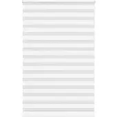 vidaXL Doppelrollo Weiß 150x200 cm Stoffbreite 145,9 cm Polyester