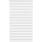 vidaXL Doppelrollo Weiß 120x200 cm Stoffbreite 115,9 cm Polyester