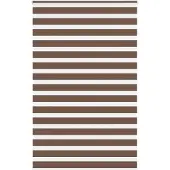 vidaXL Doppelrollo Braun 140x230 cm Stoffbreite 135,9 cm Polyester