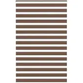 vidaXL Doppelrollo Braun 145x200 cm Stoffbreite 140,9 cm Polyester