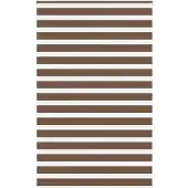 vidaXL Doppelrollo Braun 145x230 cm Stoffbreite 140,9 cm Polyester