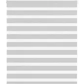 vidaXL Doppelrollo Hellgrau 125x150 cm Stoffbreite 120,9 cm Polyester