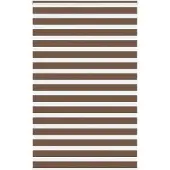 vidaXL Doppelrollo Braun 140x200 cm Stoffbreite 135,9 cm Polyester