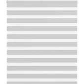 vidaXL Doppelrollo Hellgrau 120x150 cm Stoffbreite 115,9 cm Polyester