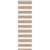 vidaXL Doppelrollo Sandbraun 50x100 cm Stoffbreite 45,9 cm Polyester