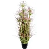 Pflanzen-Kölle Künstlicher Zyperngrasbusch, grünrot, Höhe ca. 125 cm